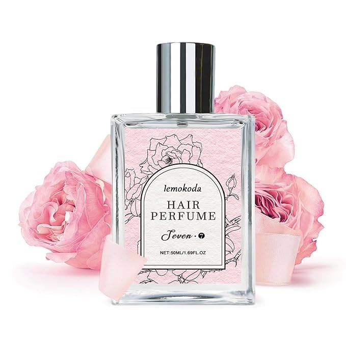 Hair Perfume for Women - Long-Lasting Scent, Frizz Control & Odor-Eliminating Formula, Pheromone-Infused, Hair & Body Fragrance Mist, Perfume Oil Nourishes & Hydrates, Fresh Romantic Rose Scent