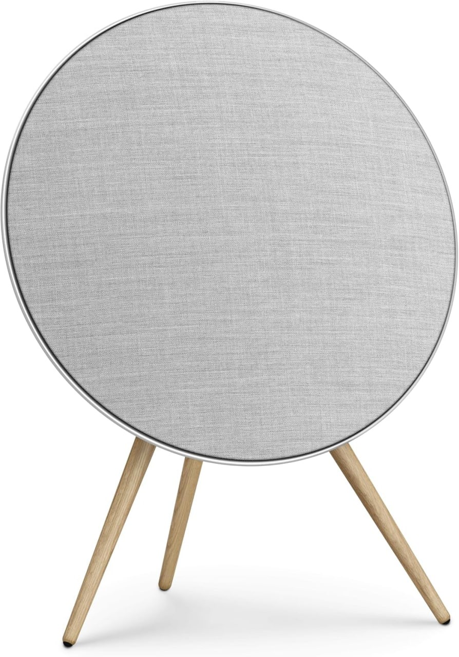 Bang & Olufsen Beosound A9 (5th Generation) - Iconic and Powerful Multiroom WiFi and Bluetooth Home Speaker with Active Room Compensation, Natural Aluminum