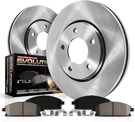 Power Stop Brake Kit For 2008-2014 Scion xD, 2009-2019 Toyota Corolla, 2009-2013 Toyota Maxtix 1.8L - Autospecialty Front Replacement Kit - OE Brake Rotors and Ceramic Brake Pads, KOE4669