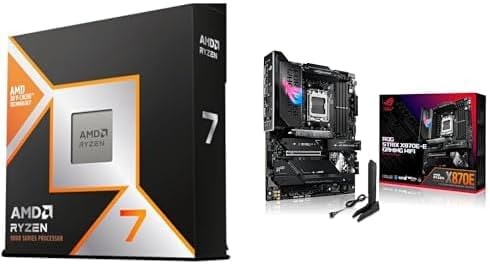 AMD Ryzen 7 9800X3D + ROG Strix X870E-E Gaming WiFi